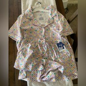Roller Rabbit Heart Print Pajama Set